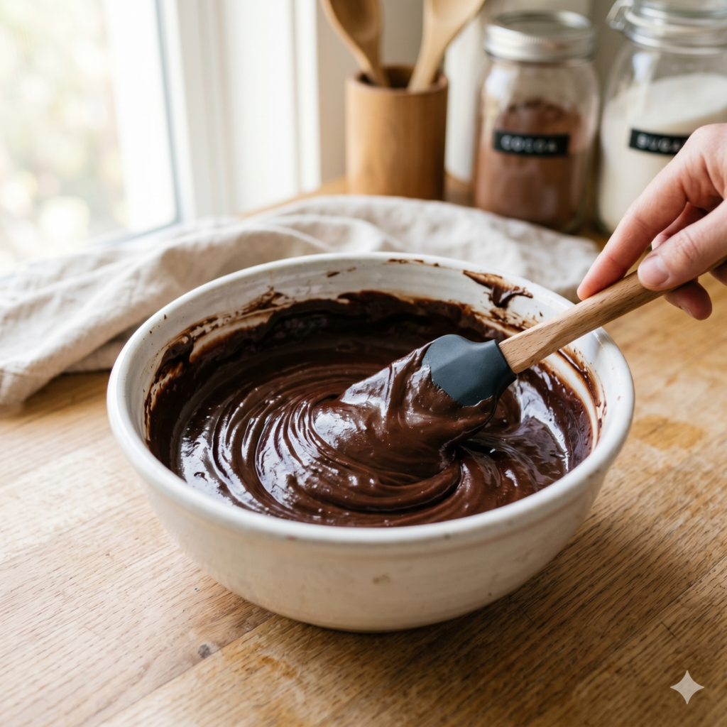 gemini generated image jf6haajf6haajf6h Ganache de chocolate brilhante para cobertura de bolo